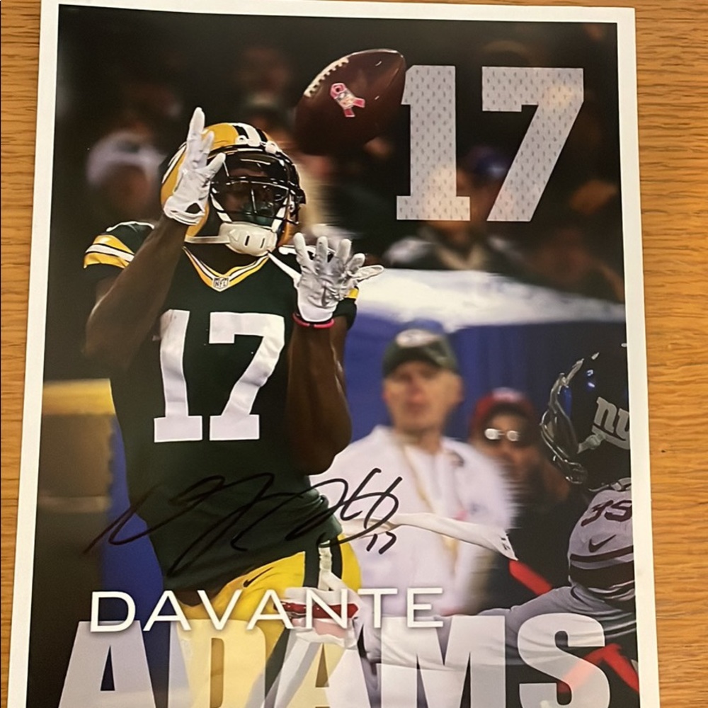 Davante Adams Signed Poster